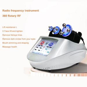 Uso doméstico RF Ultrasound 360 Rotation Slimming Instrument Radio frecuencia Facial E Body Shaping Machine Face Lifting Cellulite Reduction Skin Endightness machine