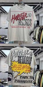 Camiseta Masculina Real Po Hellstar Camiseta American High Street Hip Hop Alphabet Print T Shirt Masculina Feminina de Verão Manga Curta Top Tee Alta Atacado