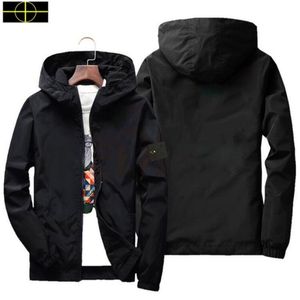 2023 plus size coat men's brand jackets Designer stone jackets island pocket jacket long sleeve zipper Badges windbreaker embrodiery Work JacketSS Size S-3XL 24