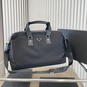 Mann-Frau-Einkaufstasche, Designer-Reisetasche, schwarze Reisetaschen, Nylongriffe, Gepäck, modische Wochenend-Taschen mit Schultergurt