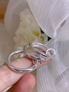 Anéis de liga Spinelli Kilcollin designer de marca Novo em joias finas de luxo anel de pilha Raneth em prata esterlina