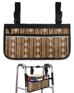 Storage Bags Bohemian Retro Medieval Wheelchair Bag With Pockets Armrest Side Electric Scooter Walking Frame Pouch