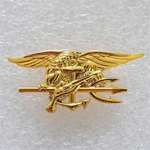Pins Brooches Antique Crafts United States Navy SEALs Emblem Badge Metal Brooch Pins Commemorative Medal Military Collection HKD230807