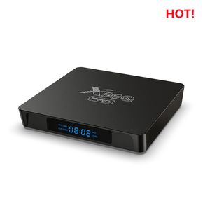 X96Q Pro Allwinner H313 Android 10 TV Box 1G8G 2G16G 2.4G WiFi SMAT TVBOX ANDROID10.0 4K LEDディスプレイ付きのトップボックスをセット