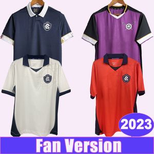 2023 Clube do Remo Mens Soccer Jerseys Home Black Away Away 3rd Purple målvakt Fotbollströjor Korta ärmuniformer