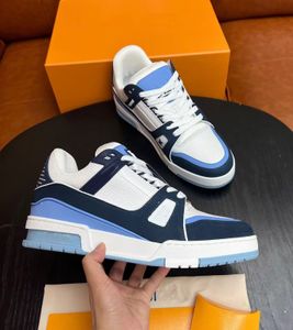 7a 2023 s/s vintage män sneakers skor kalvskinn läder gummi sula jogging abloh snörning tränare virgil fest bröllop klänning skateboard