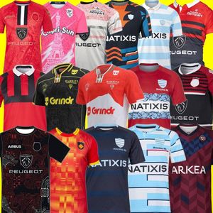 2022 2023 Biarritz Racing 92 Rugby Jersey 22 23 Stade Francais Paris Union Toulouser Bordeaux Begles Home Away Away Ferpignan Ernest Wallon Warm Up Size S-5XL 셔츠