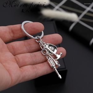 Keychains Box Key Chain Tools Ruler Hammer Wrench Screwdriver Cute Keychain Jewelry Gift