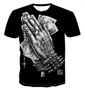Men's T Shirts Summer Cool Shirt 3D Tryckt pengar för män Street Tee Clothing Camiseta Man Clothes Fashion