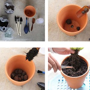 Planters Pots Pot tanaman tanah liat untuk tanaman terakota Mini Pot bunga sukulen Pot taman kaktus pembibitan Cotta