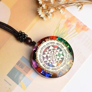 Pendant Necklaces Necklace Accessories Handmade Reiki Healing Stone 7 Chakara Orgonite Crystal Energey Charms