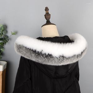 Schals Echte Natürliche Echtpelz Schal Warme Frauen Mantel Hut Trim Gerade Kragen Winter Mode Luxus Große Größe Schal
