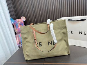 Grande borsa di tela Fashion Designer Summer Women New Simple Crisp Smooth Shopping Bag