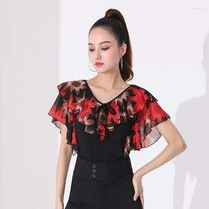 Scene Wear Latin Dance Top Fashion Social National Standard Training Clothes Adult Jitba Modern