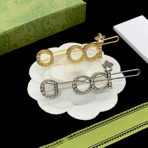 Women Hairpin Designer Hair Clip Ladies Luxury G Letter Hairgrip Hairclips Girls Brand Hair Barrette Accessories Gift Barrettes CXD2308073