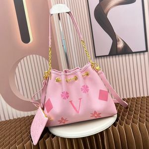 Классические пакеты с ковшом Tote Mack Chain Pink Bag Роскошная сумочка дизайнерская сумка женщина на плечах сумки для кузова сумки для тела