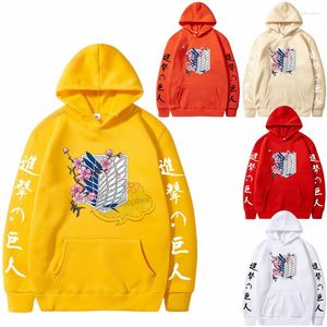 Men's Hoodies Hoodie Attack On Logo Sweatshirt Unisex Casual Long Sleeve Spring Anime Print Badge Soft Top Plus Size