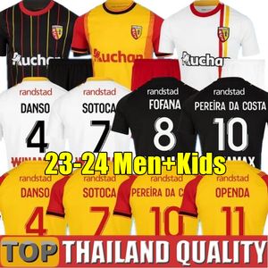 maillot RC Lens 23 24 soccer jerseys Saint-Barbe PEREIRA DA COSTA OPENDA GANAGO SOTOCA FOFANA Football Shirt 2023 DANSO ABDUL SAMED MEDINA DIOUF men kids kit uniform