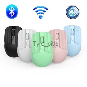 Möss trådlös mus tyst Bluetooth -mus trådlös datormusspel USB Ergonomisk mamma laddningsbar Mute -knapp PC Laptop Möss X0807