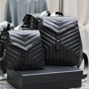 2024 Tasarımcı Çanta Kapitone Orta Sırt Çantası Siyah Moda En Kaliteli Çantalar Sırt Çantası Stili Seyahat ve Seyahatler İçin Çevre Tarzı