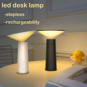 Fashion LED Table Lamp Dimmable Bedroom Reading Aesthetic Room Decoration Portable USB Rechargeable Bedroom Night Lights Gift HKD230807