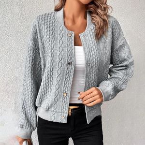 Women's Jackets Women Long Sleeve Solid Fashionable Buttoned Jacket Stylish Outwear Coat Western For