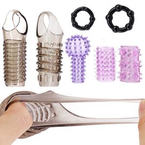 Massager Cock Rings for Men ritarda Eiaculazione Anello Sexyshop per adulti Forniture per l'ugello di lino Coppia Penis Shop