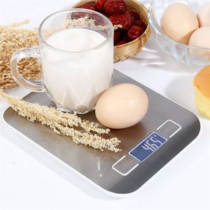 Measuring Tools 5kg10kg Rechargeable Stainless Steel Electronic Scales Kitchen Home Jewelry Food Snacks Weighing Baking 230807