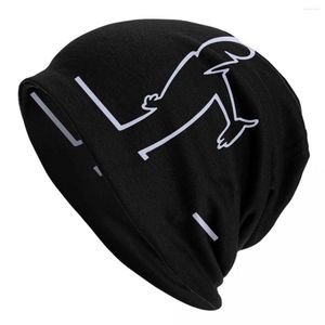 Boinas La Linea Art Skullies Gorros Chapéu Engraçado Verão Homens Mulheres Bonés Ao Ar Livre Cabeça Quente Enrole Bonnet Tricô Chapéus