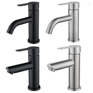 Bathroom Sink Faucets 304 Stainless Steel Basin Faucet Domestic Wash And Cold Black