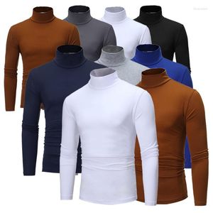 Мужские футболки T Turtleneck Elastic Color Crown Casual Fusement футболка Slim Fit Oring Basic