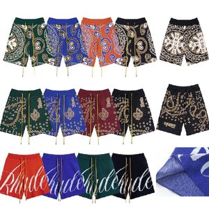 Rhude Shorts Designer Shorts Drukuj szorty wełniane Jacquard dzianin wełniane szorty Mężczyźni kobiety