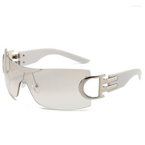 Designer solglasögon överdimensionerade sportmän cykel solglasögon för kvinnor punk en bit text d skyddsglasögon mens solglasögon kvinnor 2000s varumärkesglasögon 6161