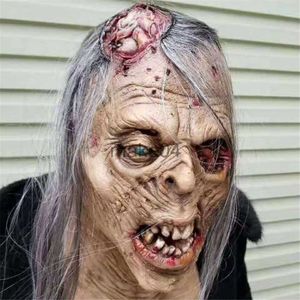 Partymasken Horror Kopfbedeckung Maske Halloween Zombie Gruselige Maskerade Spukhaus Geheimraum Zombie Tricky Requisiten J230807