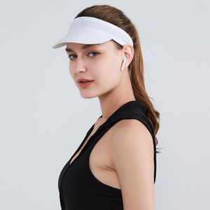Bonés de ciclismo esportes cartola vazia chapéus de sol para mulheres viseira ajustável golfe tênis menina beisebol impresso corrida ao ar livre