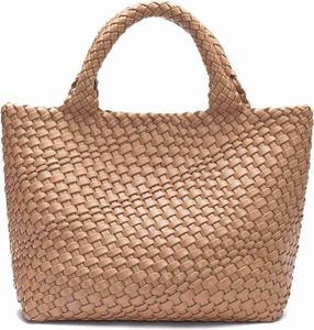 BOSTANTEN Woven Bags for Women Large Leather Tote Bag Summer Beach Travel Handbags Shopper Shoulder Bag Trendy HKD230807