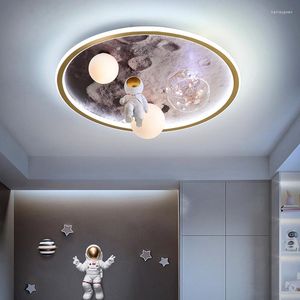 Ceiling Lights Chandelier Nordic Astronaut Pendant Lamp Decoration Home Kids Bedroom Decor Smart Led Living Room Indoor Lighting