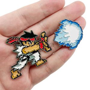 Pins Brooches Street Fighter Эмалированные броши ретро -игры 90 -х годов Cool Brooch Clate