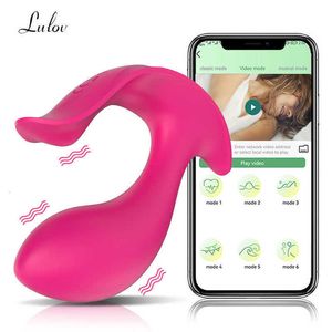 Massagegerät Tragbarer Vibrator App Bluetooth für Frauen Drahtlose Fernbedienung Weibliche Klitoris Klitoris Stimulator Waren Erwachsene