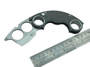 TwoSun Folding Knife 14C28N Blade Titanium Button Lock Pocket Knife TS330-Hole