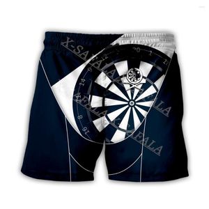 Mäns shorts Personlig dart Lover Sports Present Anpassad simning Summer Beach Holiday Pants Half Pants-15