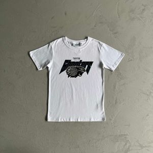 Trapstar Short Sleeve Tiger Head Basketball T-shirt Men's Pure Cotton Printed British Fashion Street