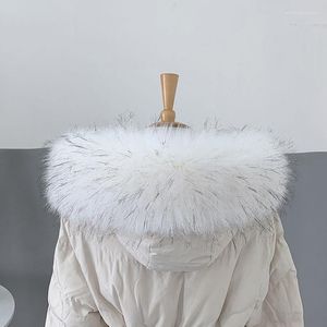 Cachecóis DANKEYISI Gola de pele sintética gola feminina para casaco roupas xale cachecóis cachecol de inverno mulher decoração de luxo