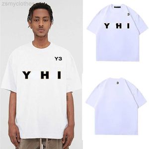 Men's T-Shirts Summer short sleeved t shirt men women y3 round neck pullover t shirts fashion American street cotton tshirt designer 3d printing oversize tee 5xl