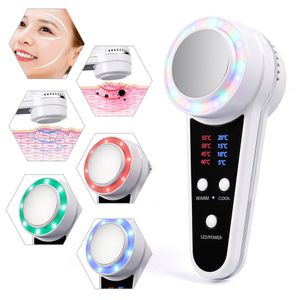 Outros itens de massagem Cold Hammer LED P on Therapy Dispositivo de beleza Skin Lifting Endurecimento Anti-rugas Aquecimento Resfriamento Compressa Massageador 230807