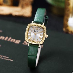 Womens Watch Watches High Quality Designer Limited Edition Luxury Quartz-Battery Small Square Dial High-kvalitet Belt Model Waterproof Watch