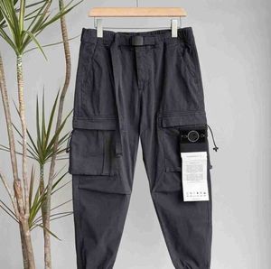 2023 high version Stones island pants badge spring summer new belt leggings Cargo pants high street casual leggings trend yh 555ss