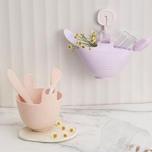 Depolama Kutuları DIY Palet Kasesi Set Maske Stick Makyaj Araçları Silikon Kutu Organizatör