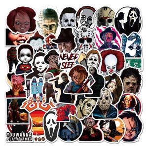 50PCS Lot Horror film Killer Rola naklejki na deskorolkę Laptop Laptop Waterproof PVC Scrapbooking Halloween Graffiti Naklejka Dekal 279B