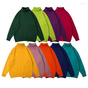 Women's Sweaters Heydress Oversize Turtleneck Women BF Autumn Winter Warm Pullovers Solid Long Sleeve Loose Ladies Knitting Jumpers